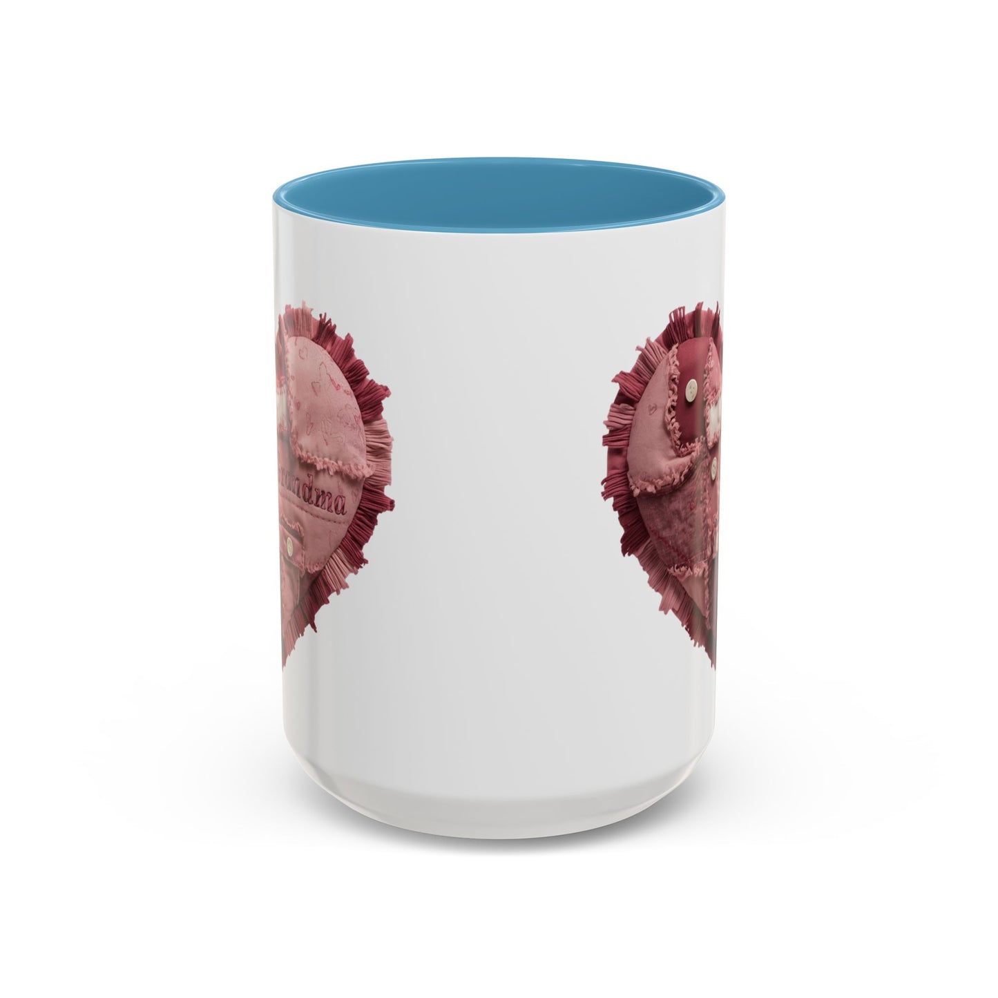 Pink Patchwork Heart Grandma Mug | Cozy Quilted Design | Holiday Gift for Grandma