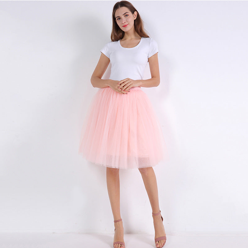 Women's 5-Layer Tulle Skirt