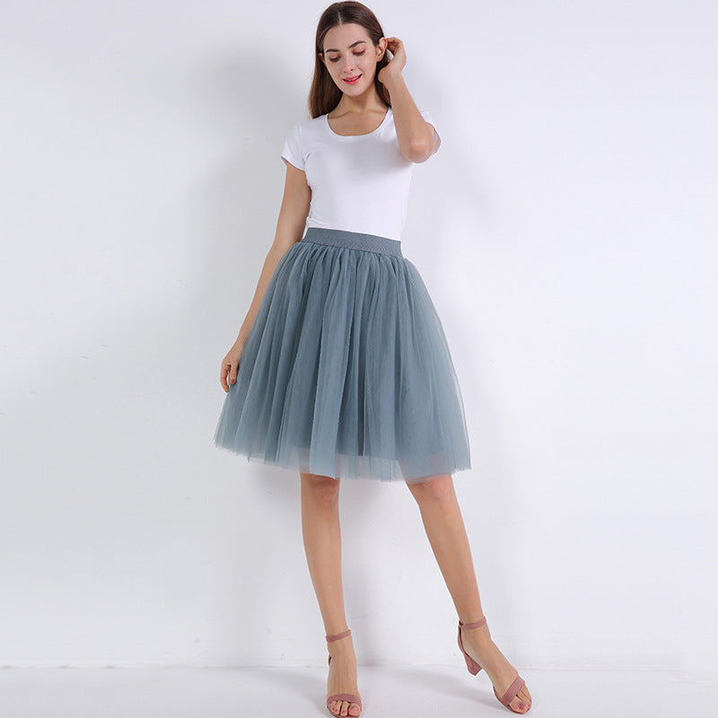 Women's 5-Layer Tulle Skirt