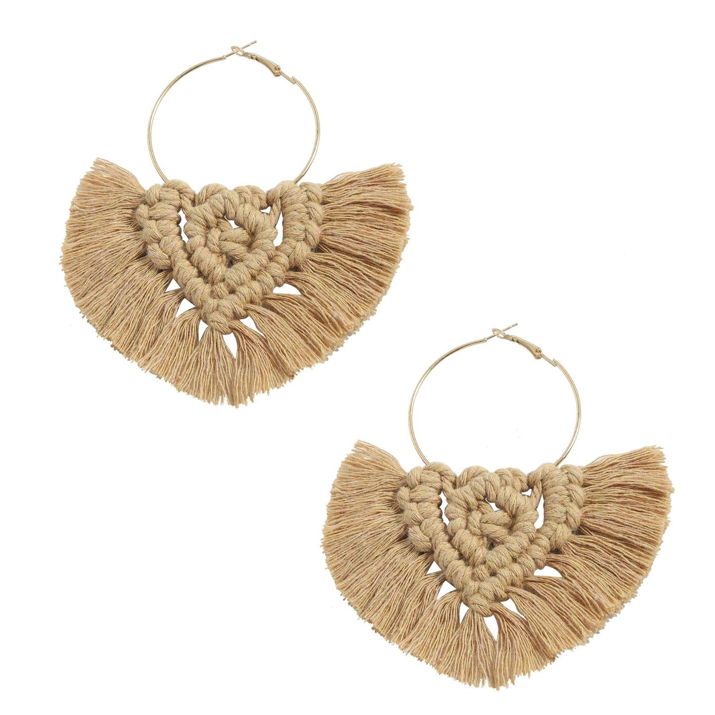 Boho Weave Macrame Earrings