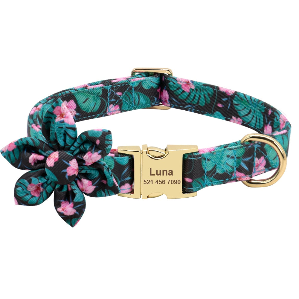 Personalized Dog/Cat Collar With Optional Matching Leash