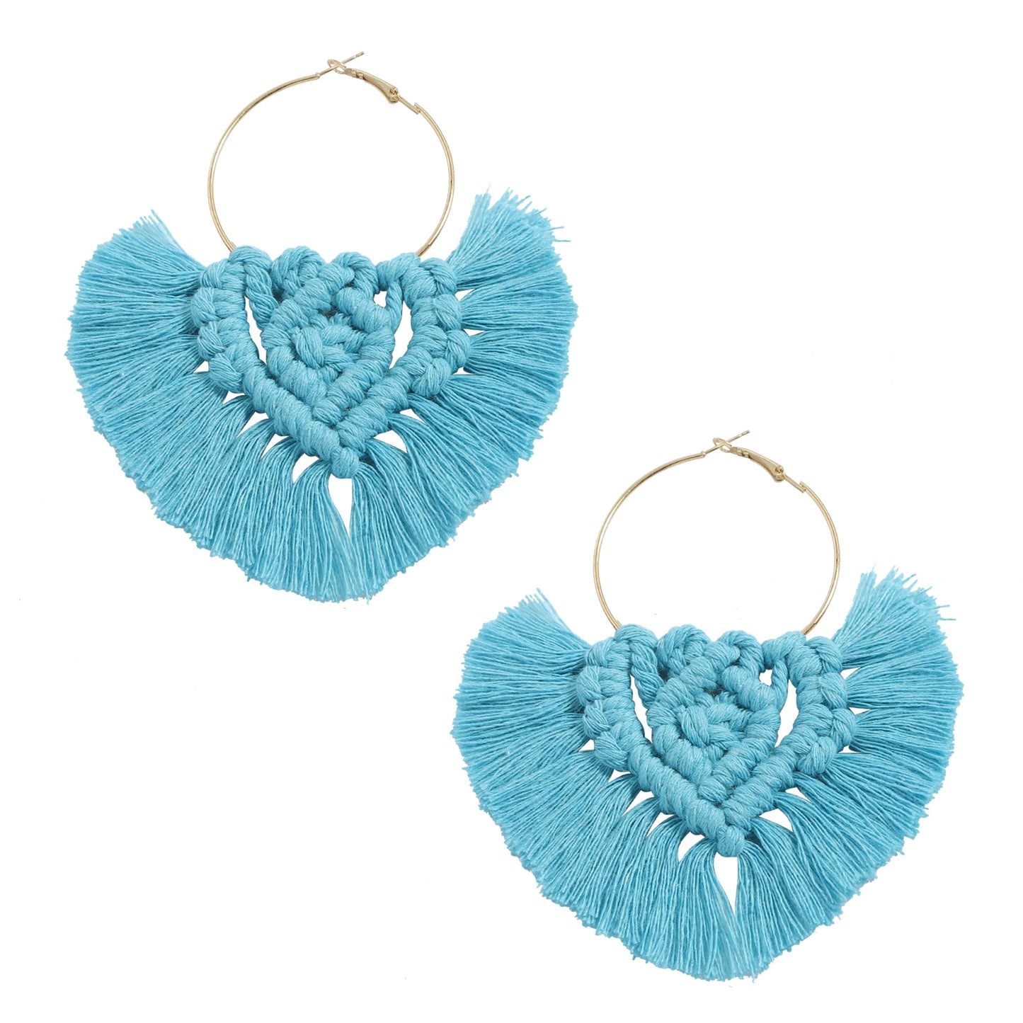 Boho Weave Macrame Earrings