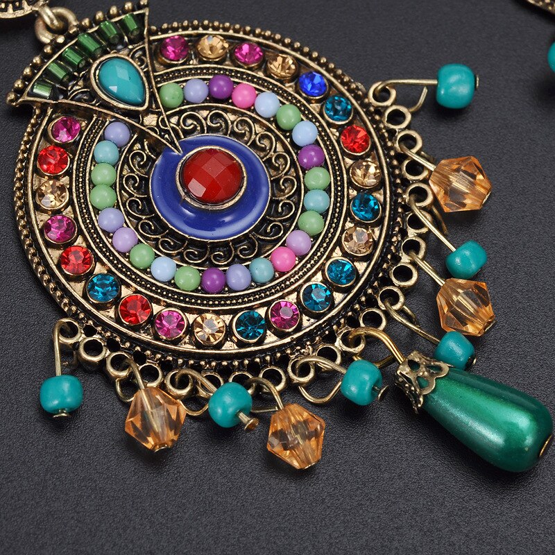 Vintage Beaded Indian Earrings