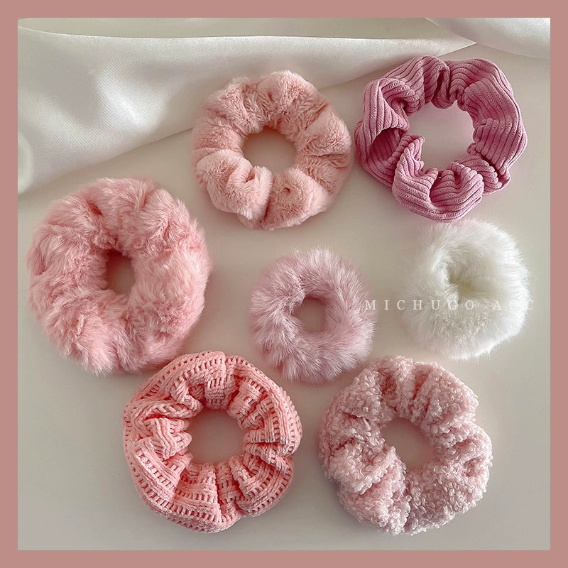 Boho Plush Hair Scrunchie