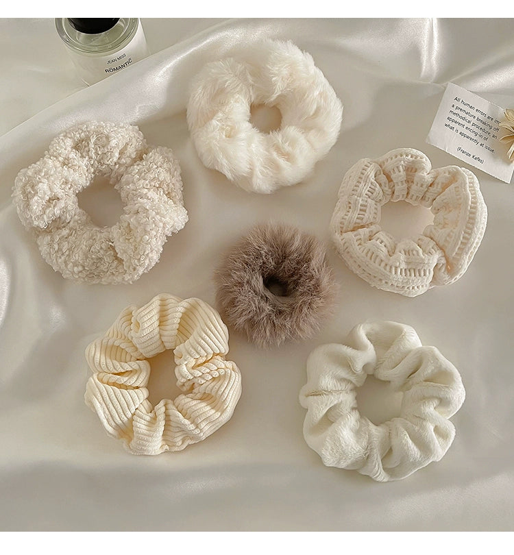 Boho Plush Hair Scrunchie