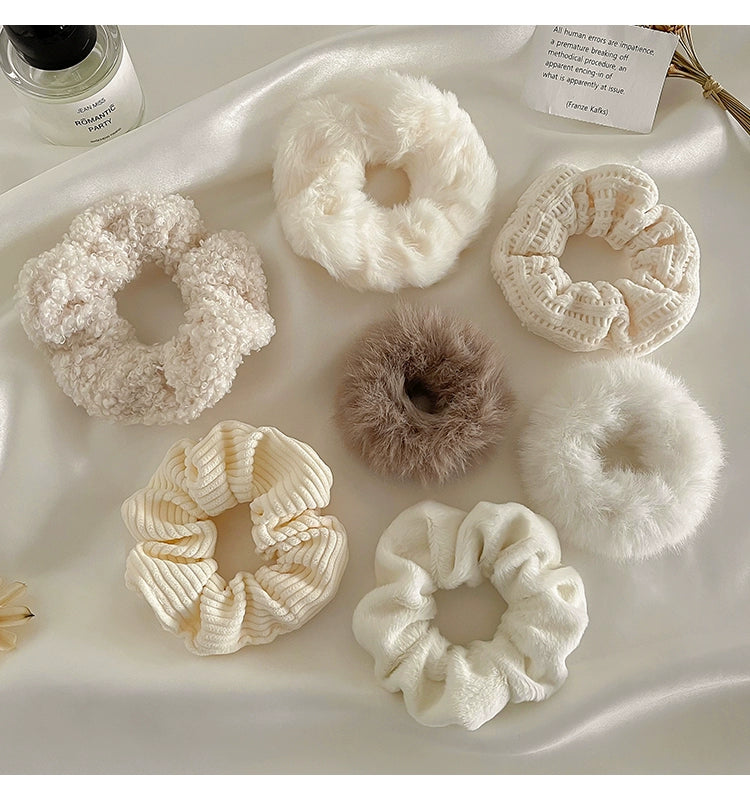 Boho Plush Hair Scrunchie