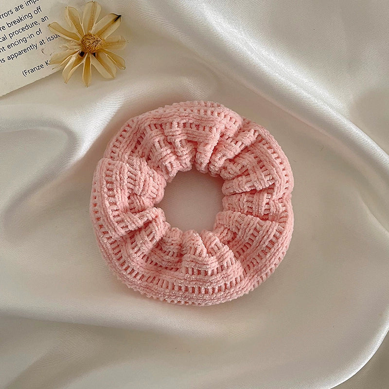 Boho Plush Hair Scrunchie