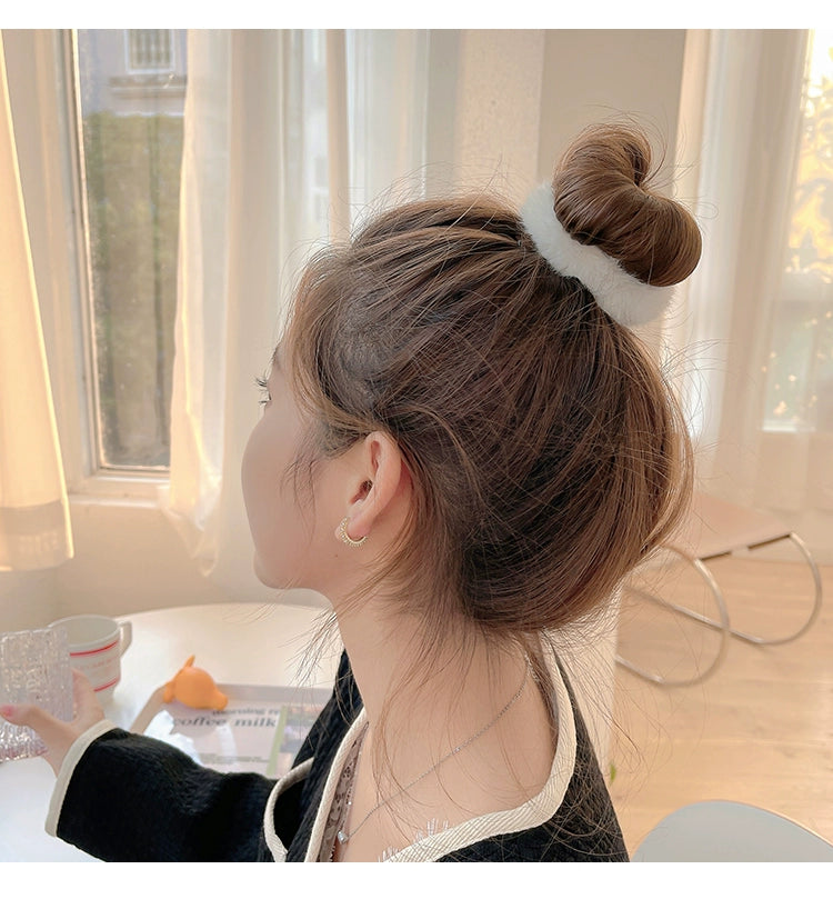 Boho Plush Hair Scrunchie