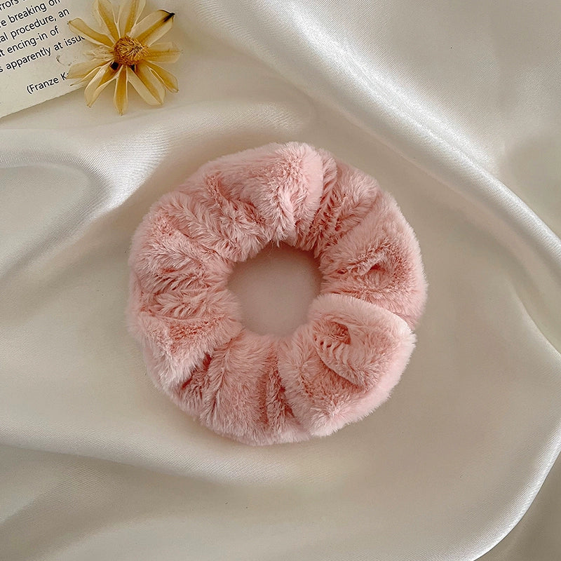 Boho Plush Hair Scrunchie