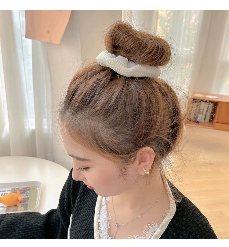 Boho Plush Hair Scrunchie