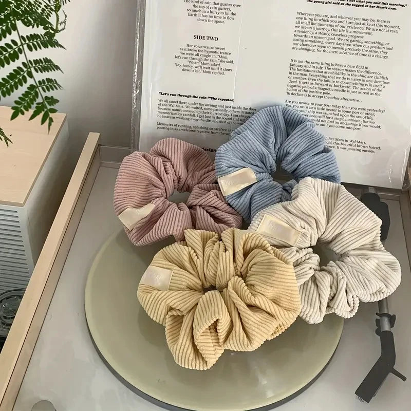 Corduroy Hair Scrunchy