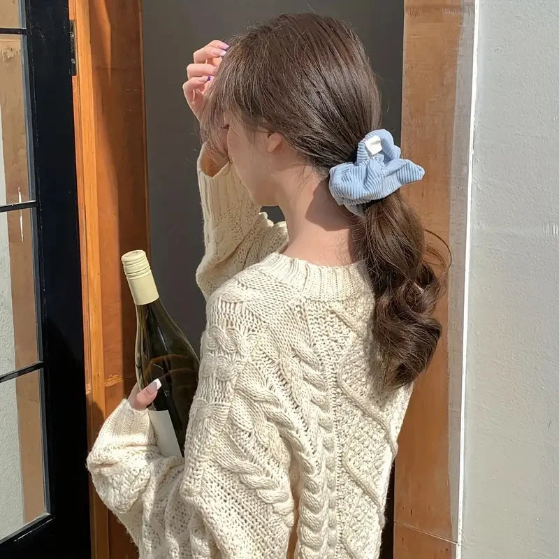 Corduroy Hair Scrunchy