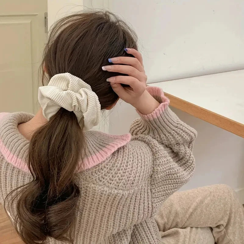Corduroy Hair Scrunchy