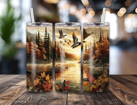 Camo Duck 20oz Seamless Skinny Tumbler | Hunting | Nature