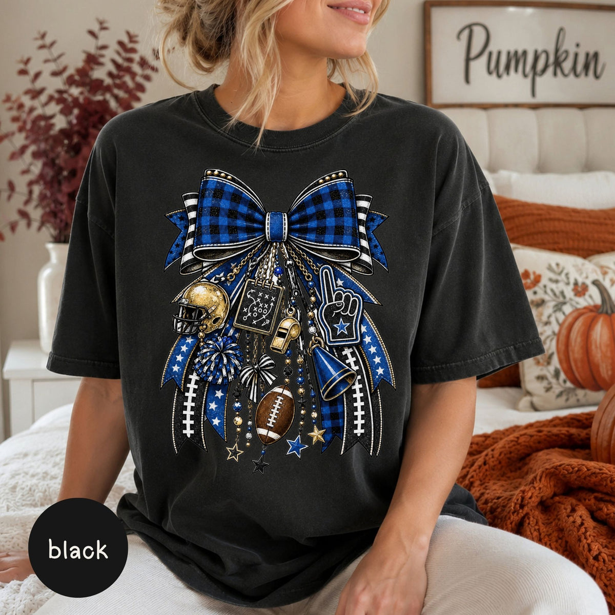Game Day Shirt, Comfort Colors Football T-Shirt, Fall Football Tee, Team Spirit Apparel, Football Mom Shirt