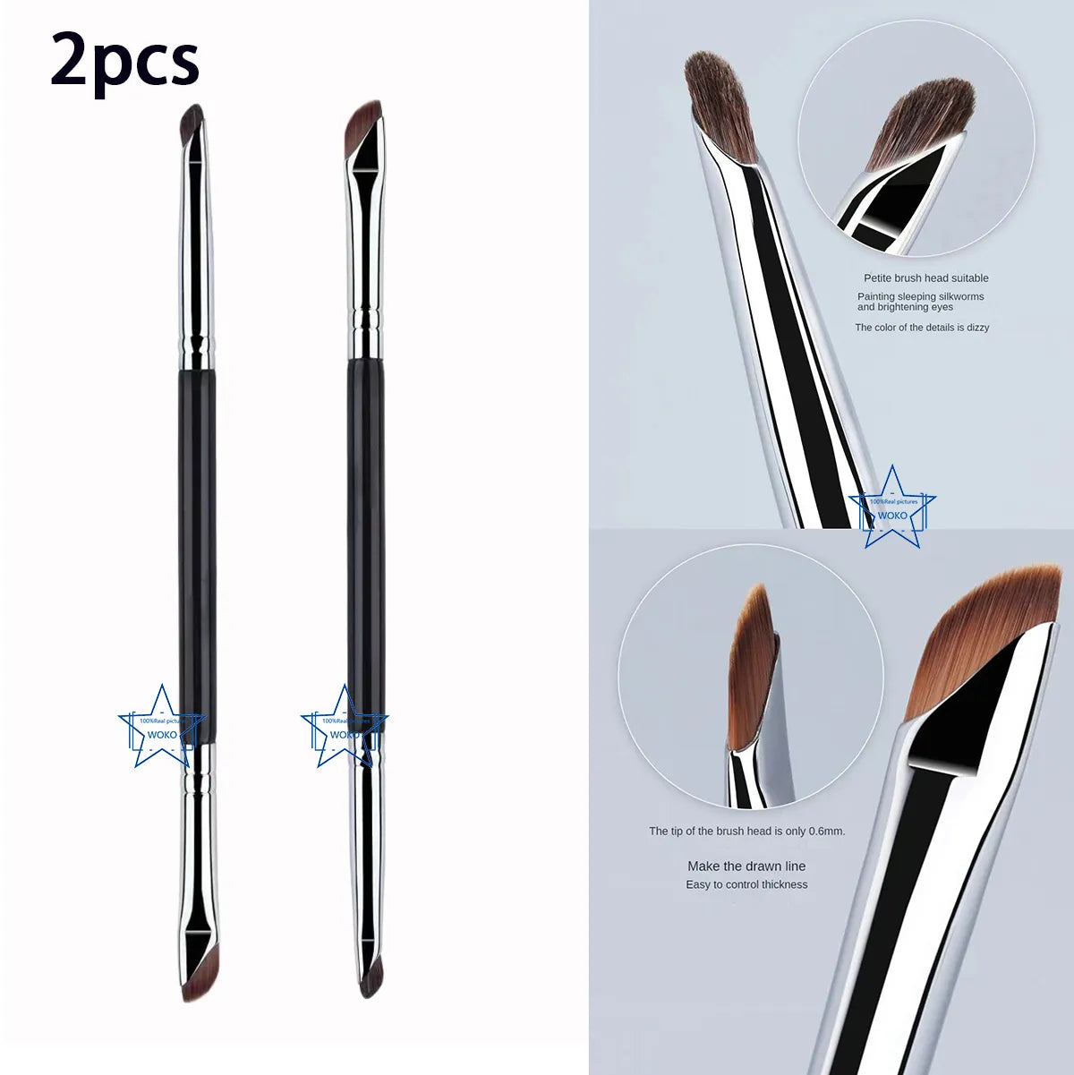 Blade Eyeliner Brush Ultra Thin Fine Angle Flat Eyebrow Brush Under The Eyes Place Makeup Brush Precise Detail Brush