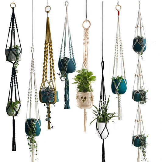 Handmade macrame plant/flower pot